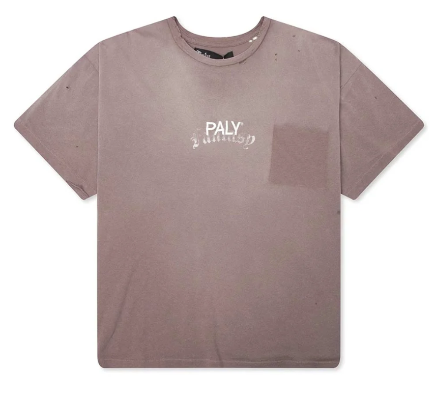 Paly Hollywood Core Logo Faded Brown Tee Jersey