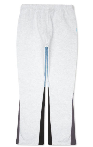 Gallery Dept. Dépt Logo Painted Sweatpant Flares - Light Heather Grey/Navy/Black
