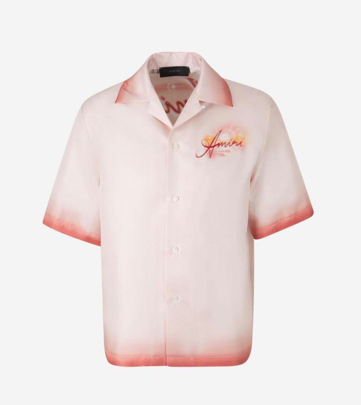 Amiri Rosewater Paradise Bowling shirt