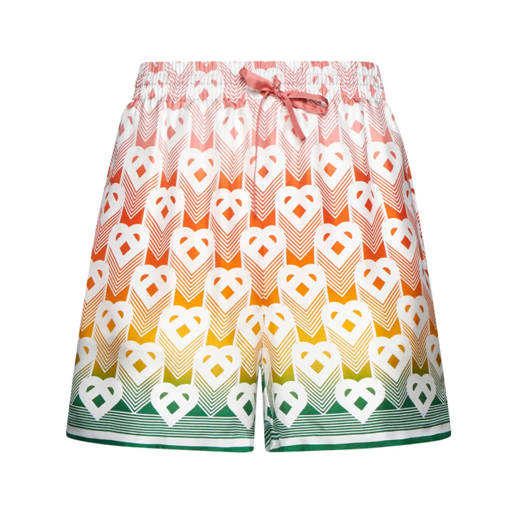 Casablanca Gradient Heart Monogram Shorts