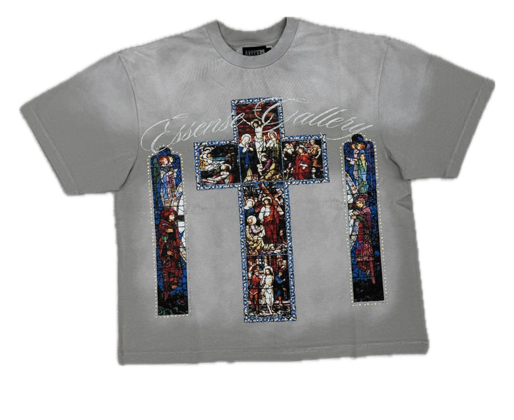 GREY SACRED GLASS TEE
