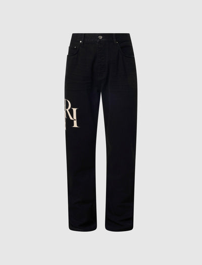 Staggered Straight Amiri Jeans Black Image