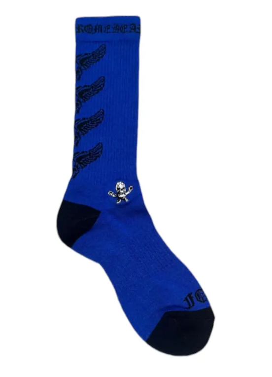 Chrome Hearts  x Foti Mahalia Logo Socks Blue Black