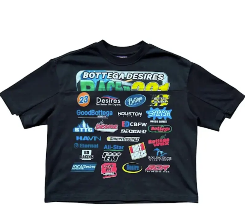 Bottega Desires Race T-Shirt Black