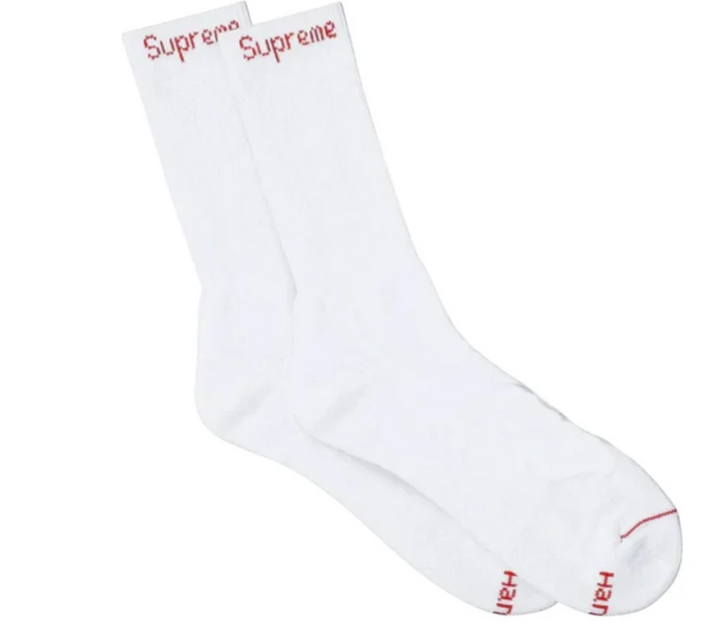 Supreme Socks White