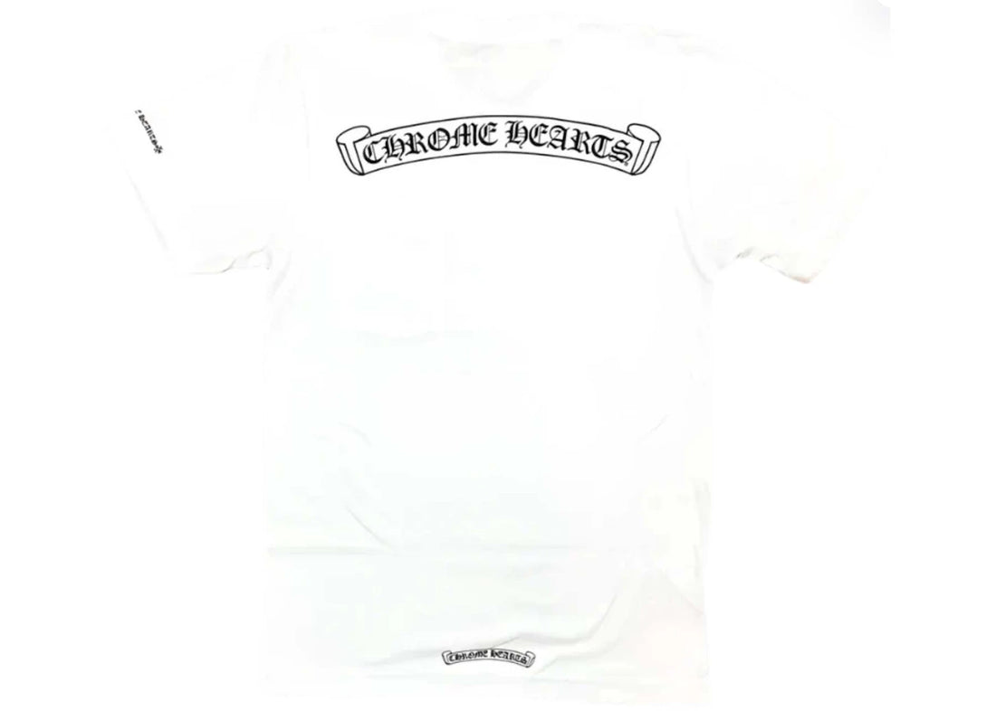 Chrome Hearts Scroll Logo Pocket T-shirt White