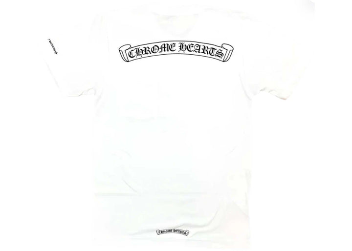 Chrome Hearts Scroll Logo Pocket T-shirt White