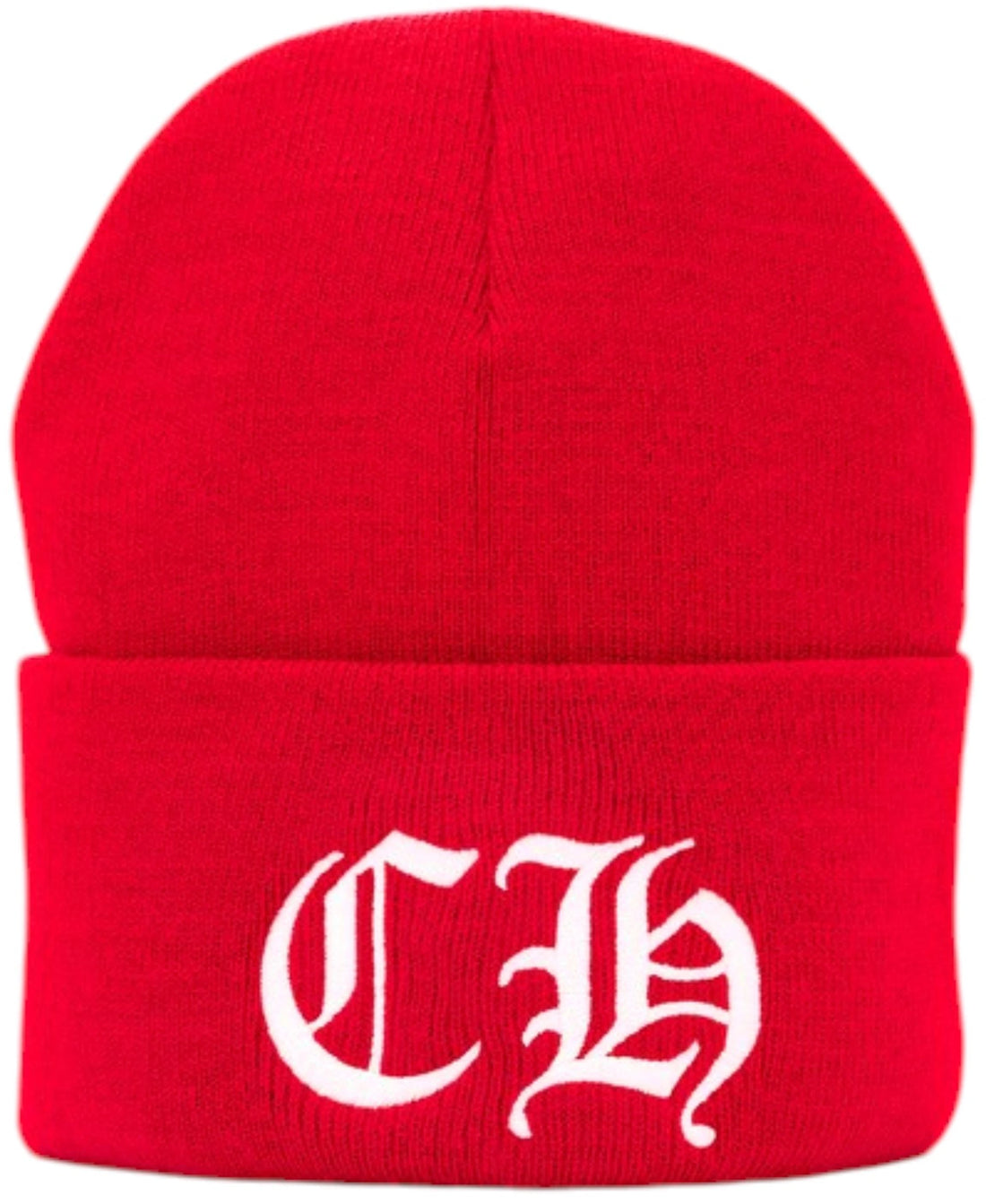 Chrome Hearts CH Logo Beanie Red/White