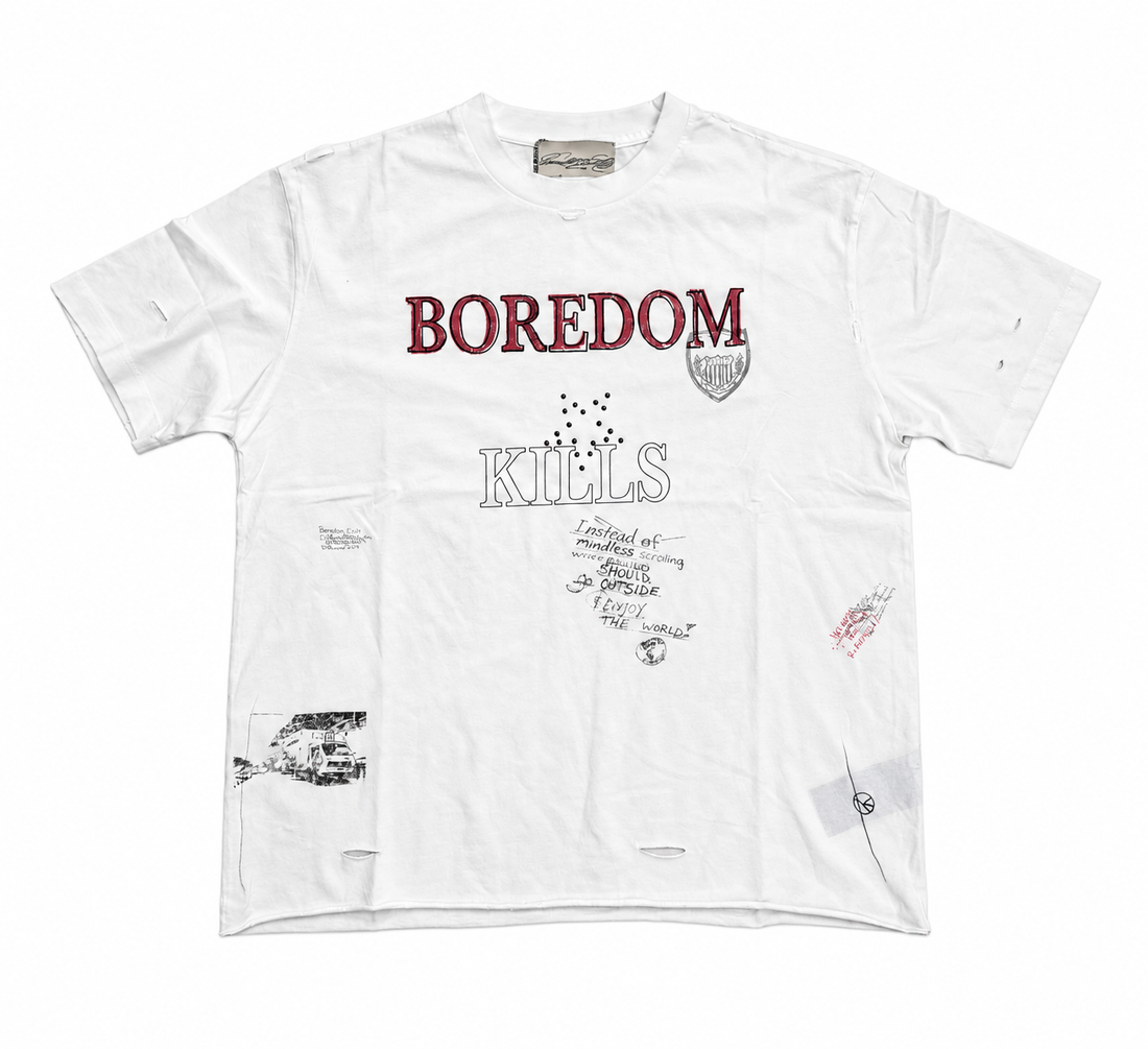 Boredom Kills Cream Boredom tee