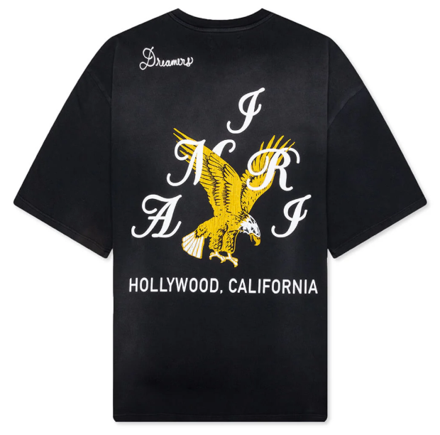 Amiri Eagle Oversized Tee - Black