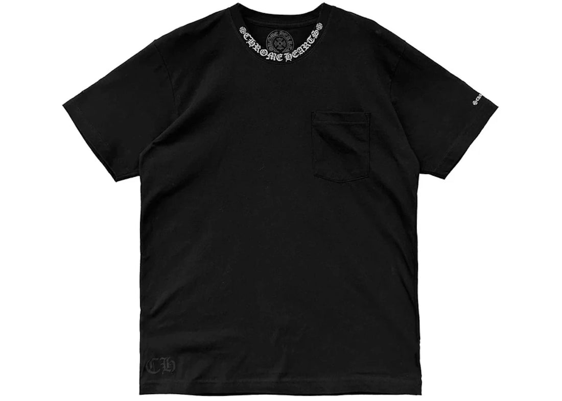 Chrome Hearts Short Sleeve Pocket Crew T-shirt Black