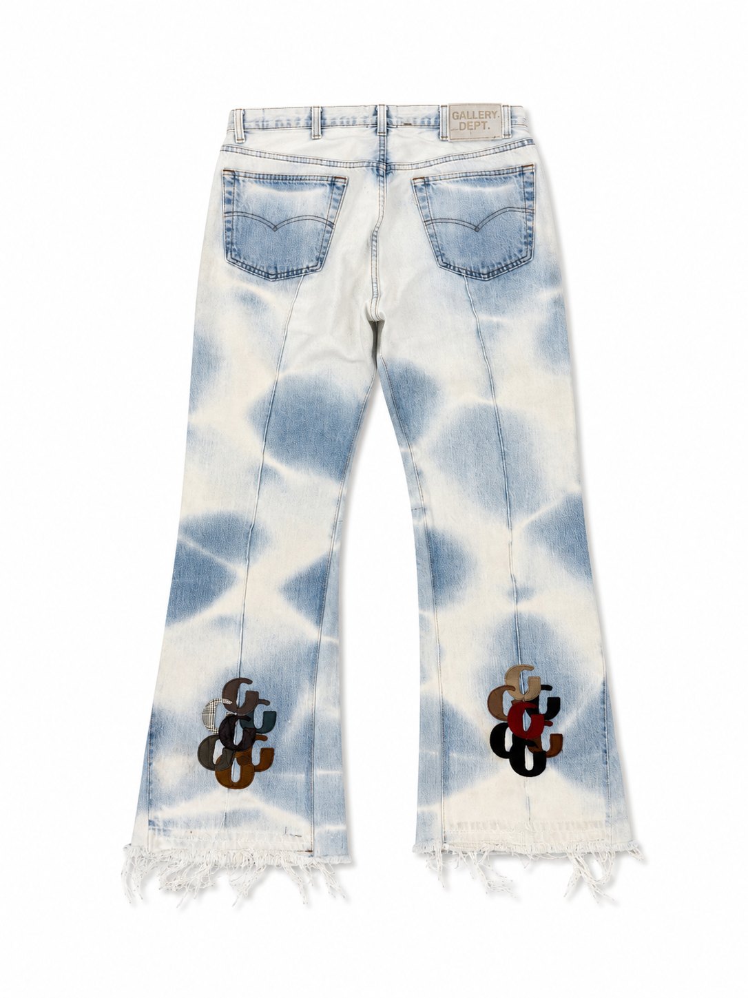 Gallery Dept LA Flare Sundamaged Multi G Patch Jeans
