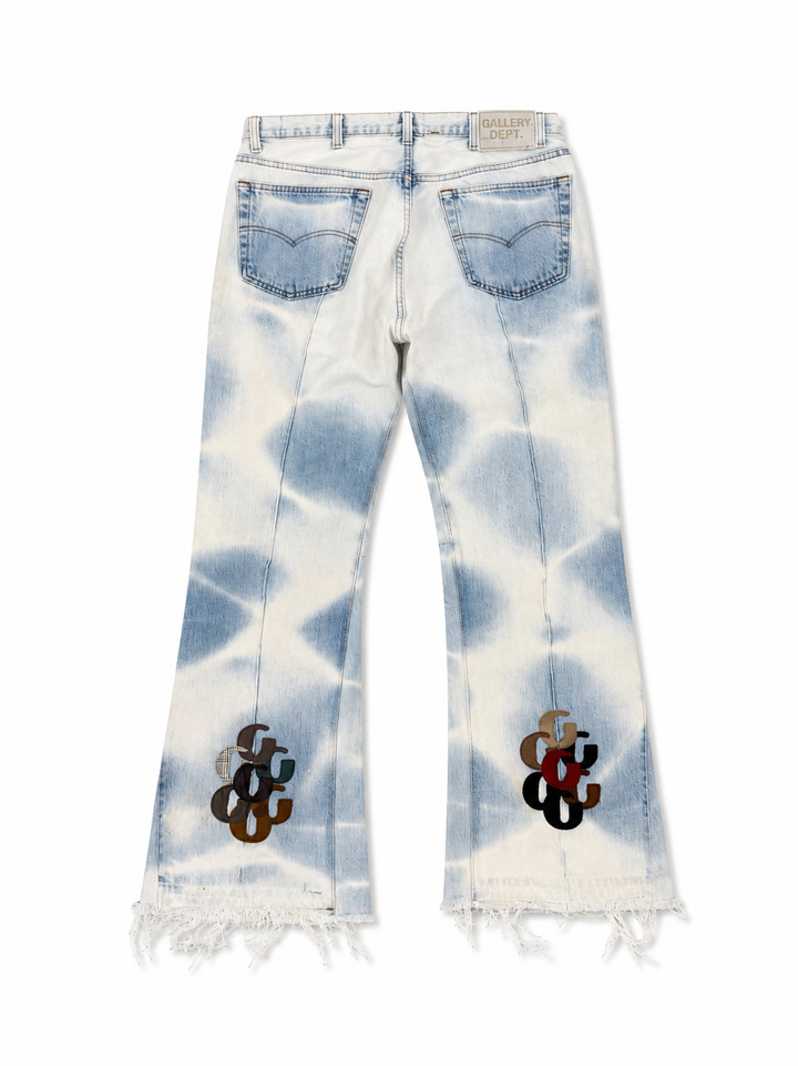 Gallery Dept LA Flare Sundamaged Multi G Patch Jeans