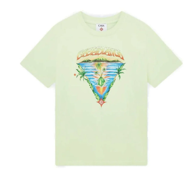 Casa Blanca Green innocence Triangle T-shirt