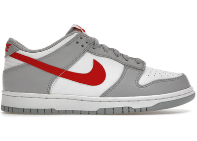 Nike Dunk Low White Wolf Grey University Red (GS) Image